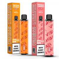 (М) Одноразовая электронная сигарета Tikobar x Vishbar 5000 - Candy (Конфеты)